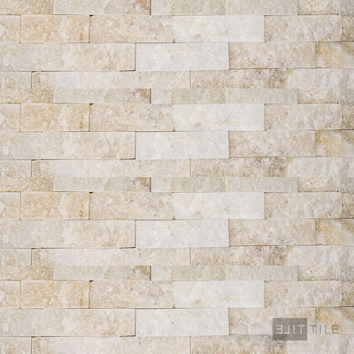 Natural Splitface Stackstone Panels 6X24 Champagne Natural