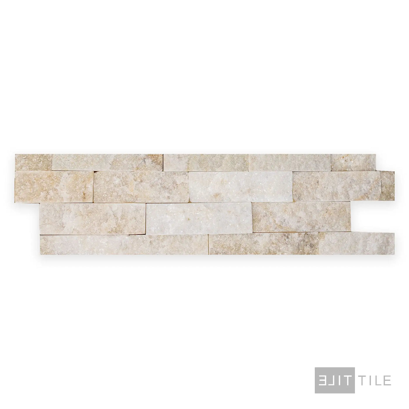 Natural Splitface Stackstone Panels 6X24 Champagne Natural