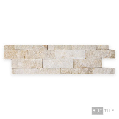 Natural Splitface Stackstone Panels 6X24 Champagne Natural