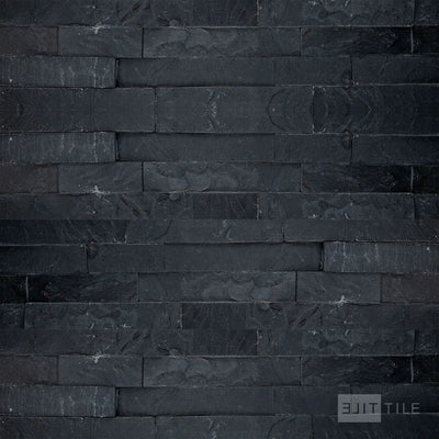 Natural Splitface Stackstone Panels Natural Stone Ledger Panel 6X24 Midnight