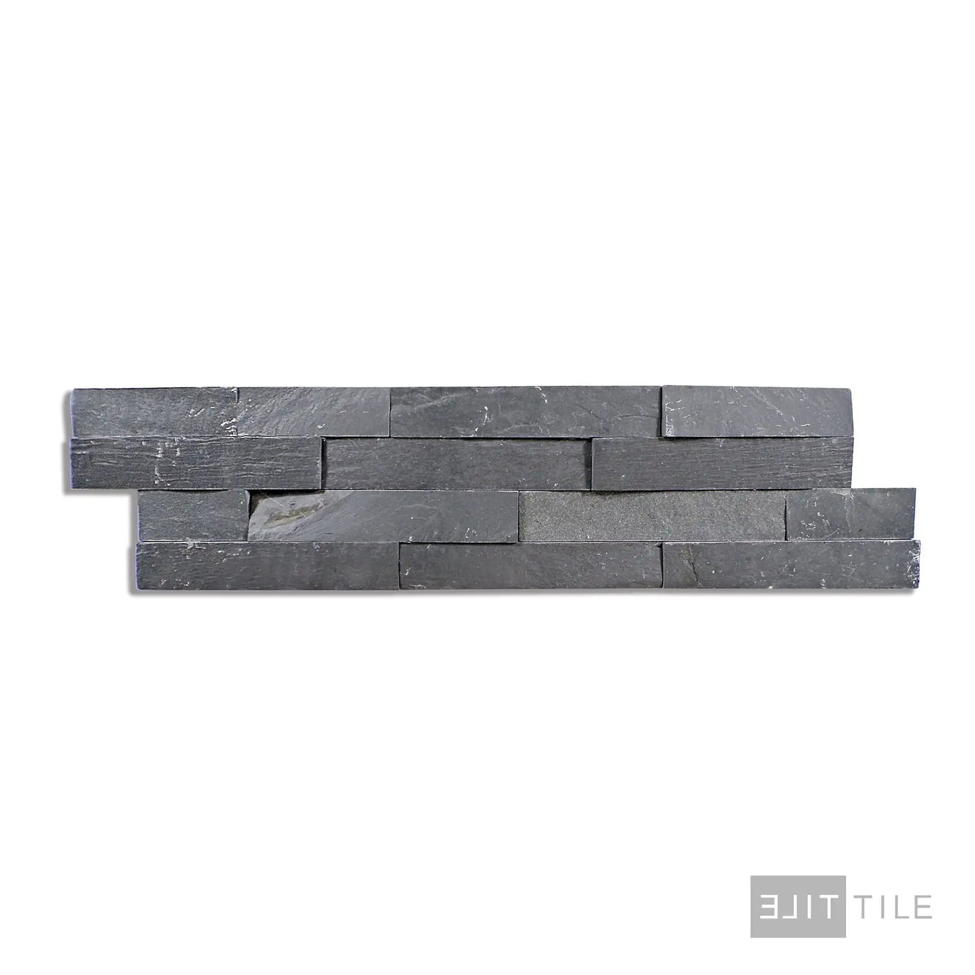 Natural Splitface Stackstone Panels Natural Stone Ledger Panel 6X24 Midnight