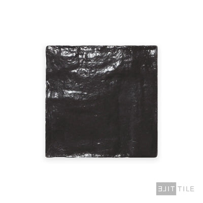 Mallorca Ceramic Field Tile 4X4 Black Matte