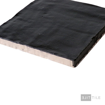 Mallorca Ceramic Field Tile 4X4 Black Matte