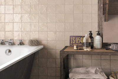 Mallorca Ceramic Field Tile 4X4 Cream Matte