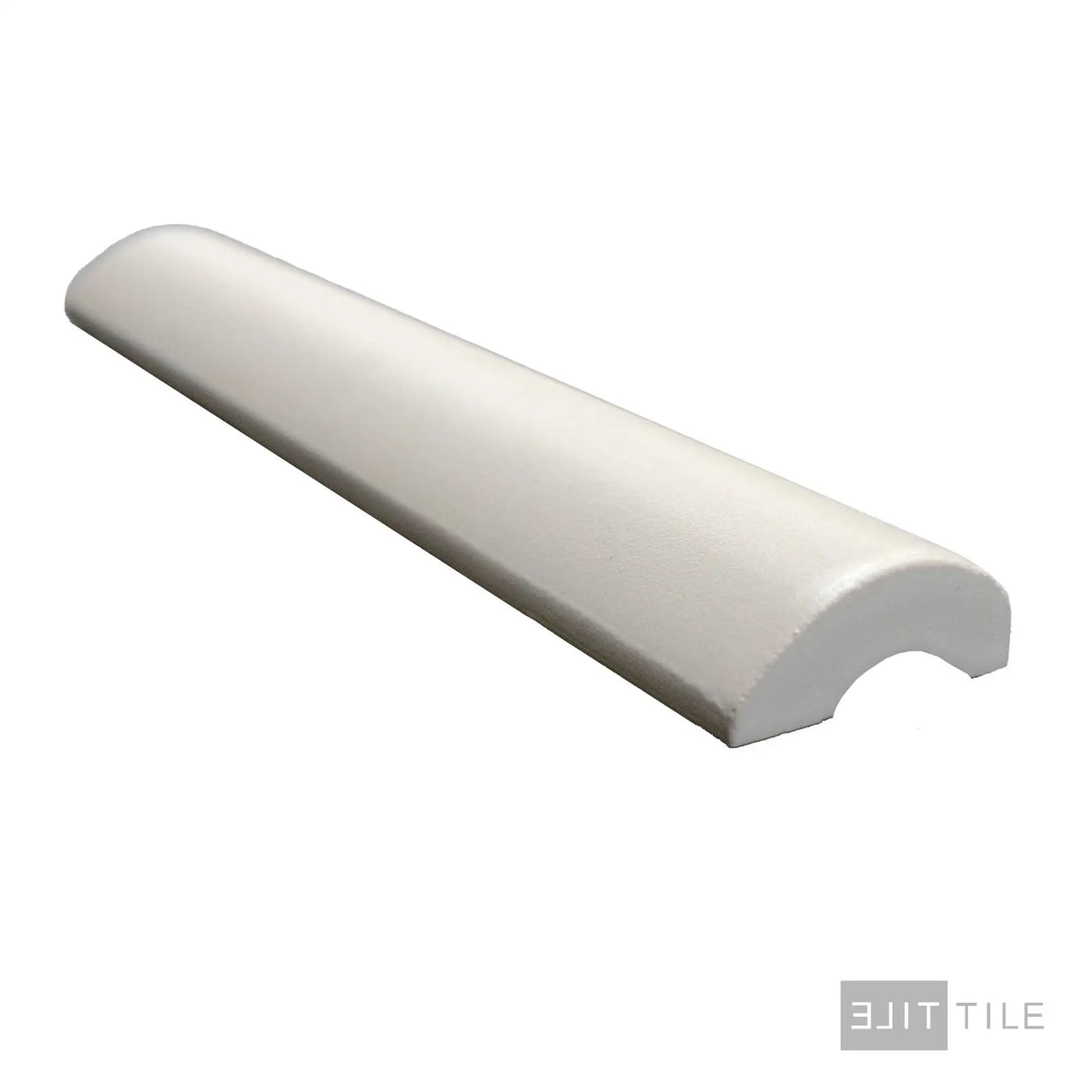 Mallorca Quarter Round Pencil Ceramic Trim 1X8 Cream Matte