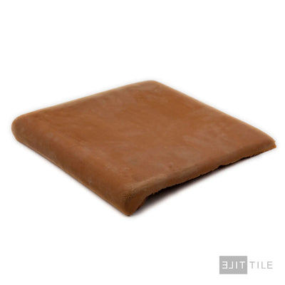 Lincoln Pavers Stair Coping Corner Square Terracotta Paver 12X12 Red Natural