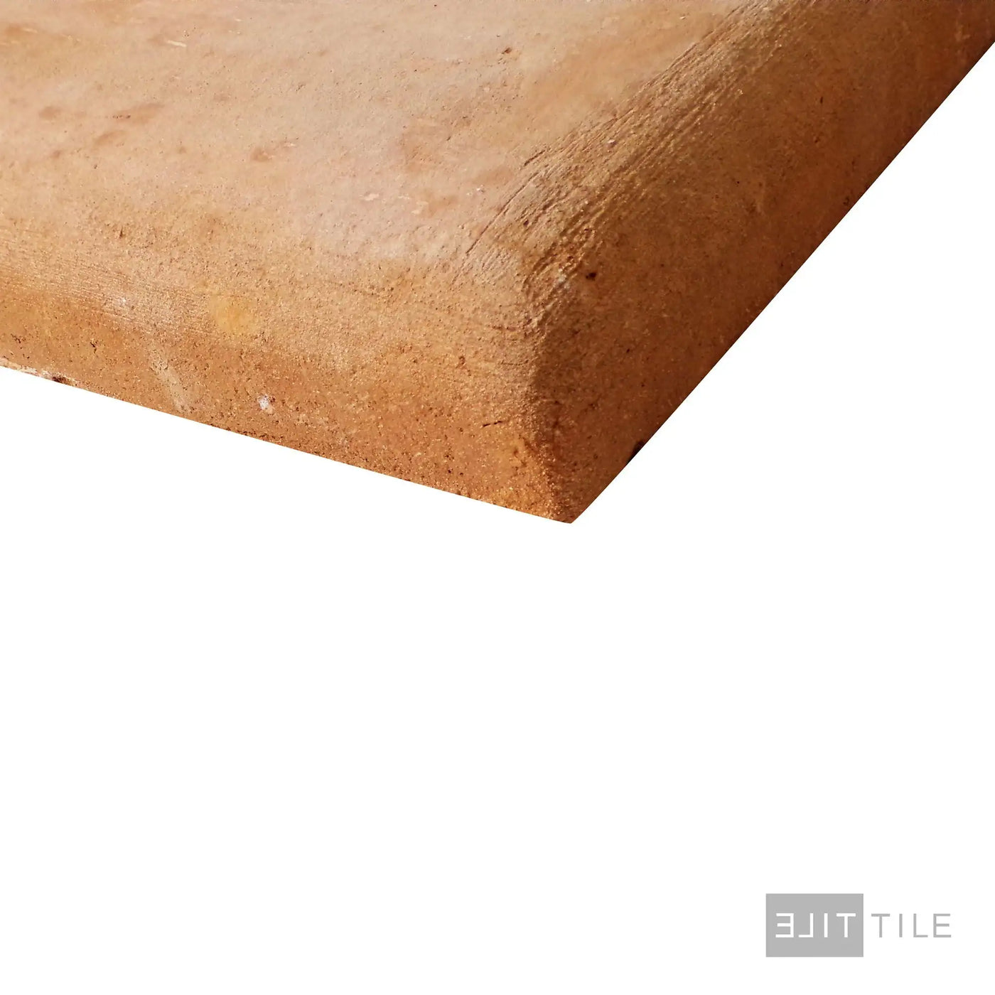 Lincoln Pavers Stair Coping Corner Square Terracotta Paver 12X12 Red Natural
