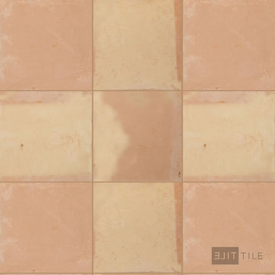 Saltillo Regular Square Edge Terracotta Paver 8X8 Salmon Natural