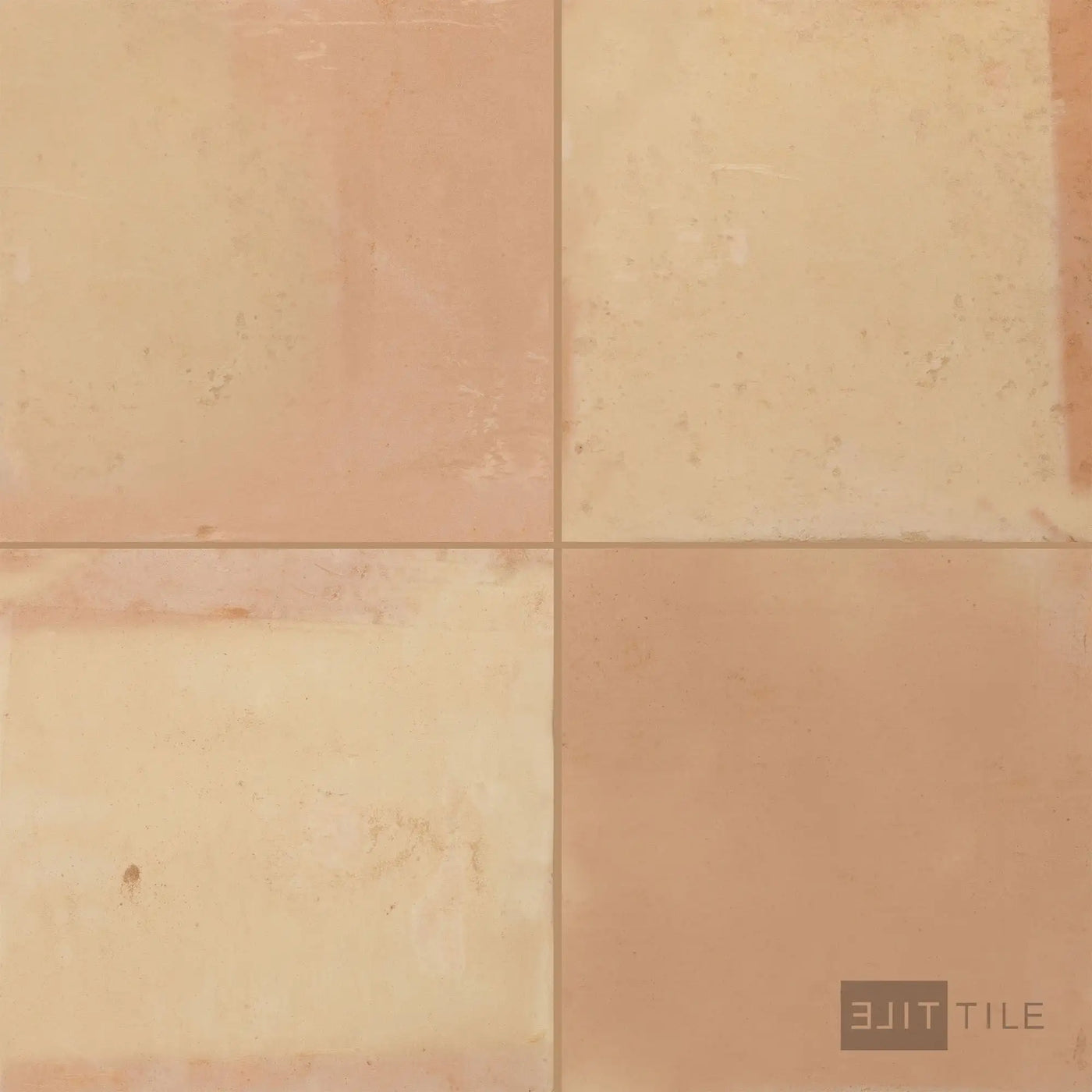 Saltillo Regular Square Edge Terracotta Paver 16X16 Salmon Natural