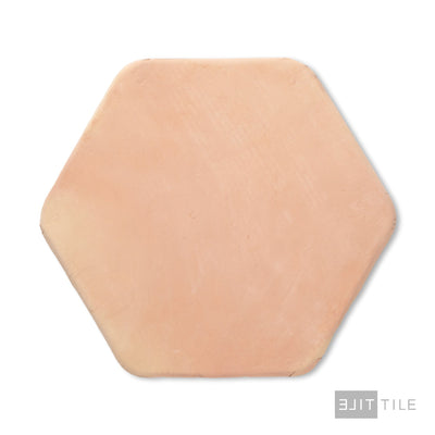 Saltillo Super Terracotta Paver 8X8 Salmon Natural Hexagon