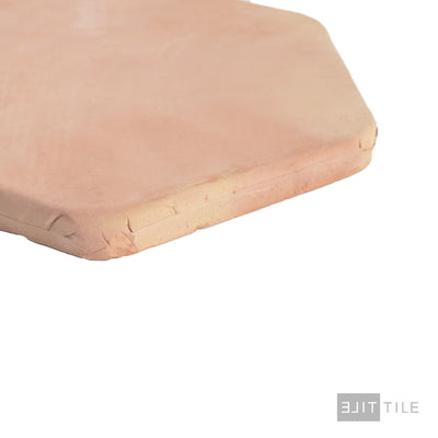 Saltillo Super Terracotta Paver 8X8 Salmon Natural Hexagon
