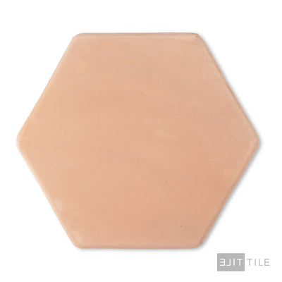 Saltillo Super Terracotta Paver 12X12 Salmon Natural Hexagon
