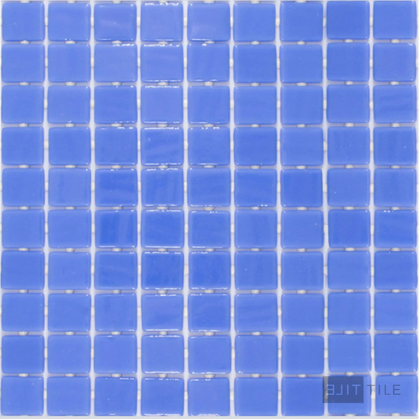 Lisa Pool Rated Square Glass Mosaic 12X18 Azul Claro Glossy