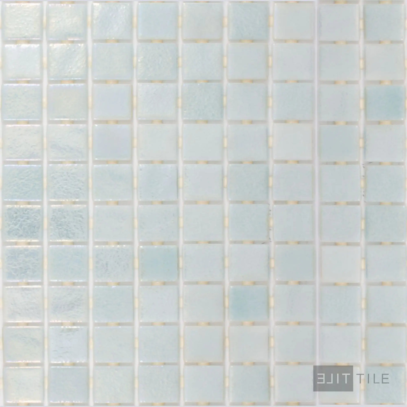 Opalescent Pool Rated Square Glass Mosaic 12X18 Verde Glossy