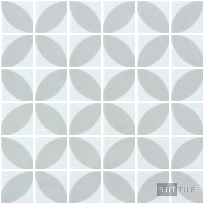 Icon Penta Dahlia 2X2 Light Grey Matte