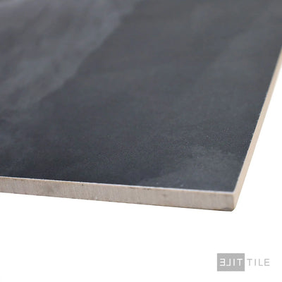 Onyx Porcelain Large Format Field Tile 24X48 Black Polished