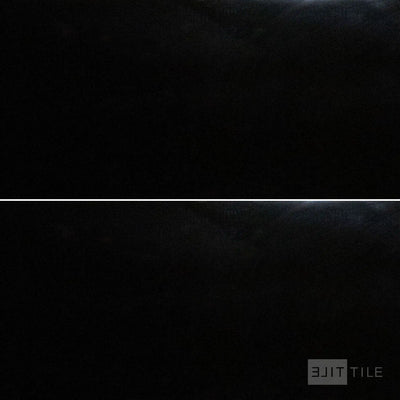 Pearl Porcelain Large Format Field Tile 24X48 Super Black Polished