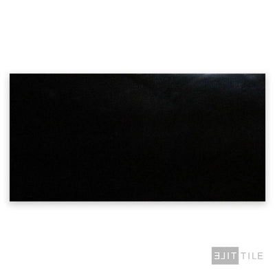 Pearl Porcelain Large Format Field Tile 24X48 Super Black Polished