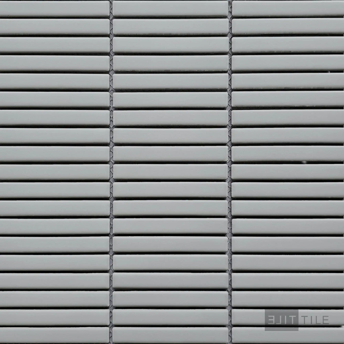 Shapes 0.5X4 Mini Sticks Porcelain Mosaic 12X12 Grey Matte