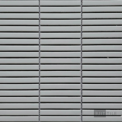 Shapes 0.5X4 Mini Sticks Porcelain Mosaic 12X12 Grey Matte