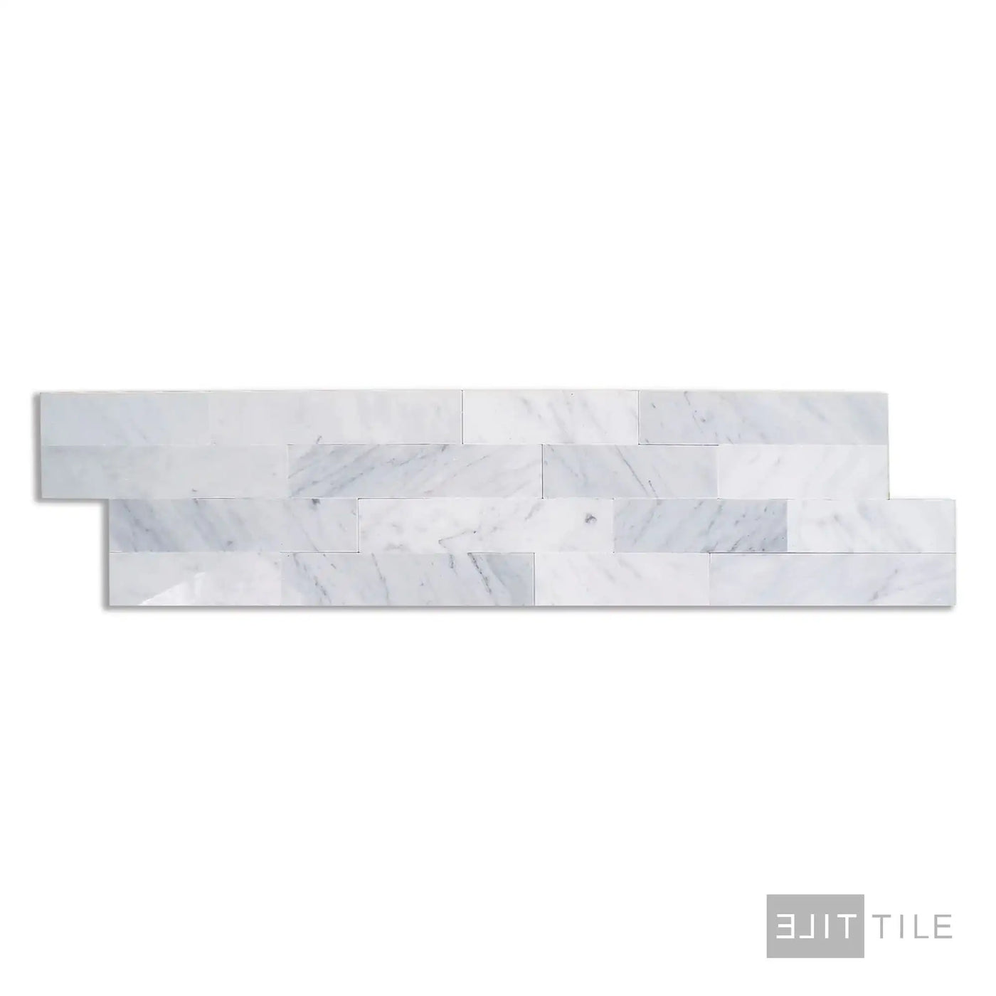 Sto-Re Culture Pattern Marble Mosaic 6X24 Carrara Polished