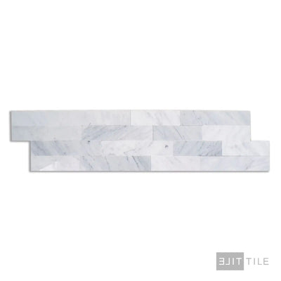 Sto-Re Culture Pattern Marble Mosaic 6X24 Carrara Polished