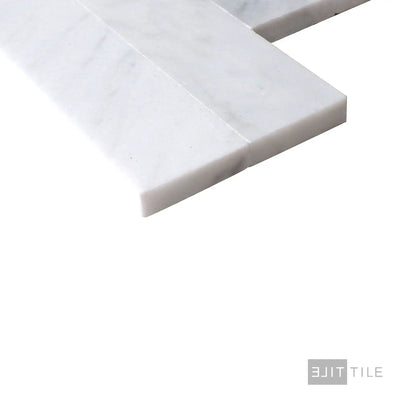 Sto-Re Culture Pattern Marble Mosaic 6X24 Carrara Polished