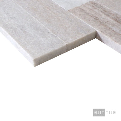 Sto-Re Culture Pattern Marble Mosaic 6X24 Ocean White Polished