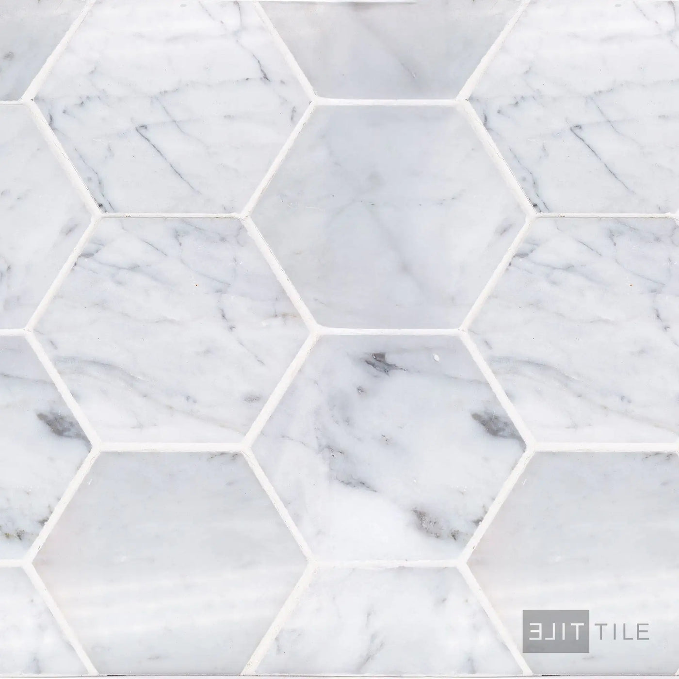 Sto-Re 4X4 Hexagon Marble Mosaic 11X11 Carrara Polished
