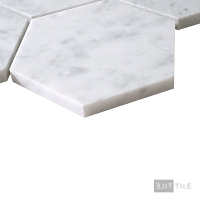 Sto-Re 4X4 Hexagon Marble Mosaic 11X11 Carrara Polished