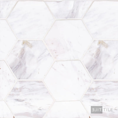 Sto-Re 4X4 Hexagon Marble Mosaic 11X11 Volakas Polished
