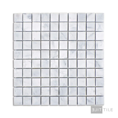 Sto-Re 1-1/8X1-1/8 Square Marble Mosaic 12X12 Carrara Polished