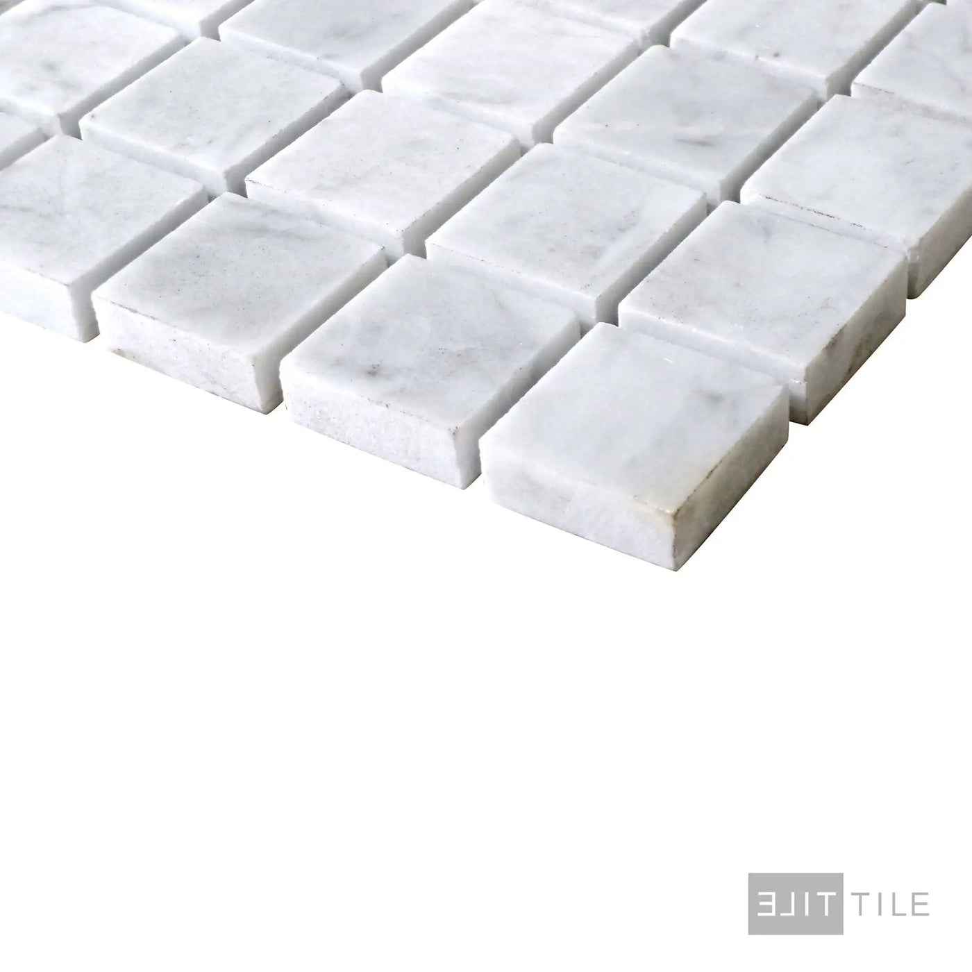 Sto-Re 1-1/8X1-1/8 Square Marble Mosaic 12X12 Carrara Polished