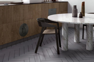 Stromboli Porcelain Field Tile 3.5X14.5 Simply Grey Matte