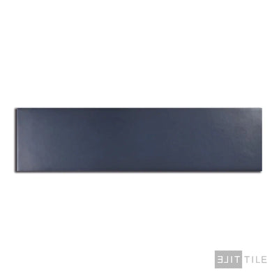 Stromboli Porcelain Field Tile 3.5X14.5 Glassy Blue Matte