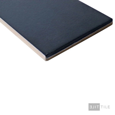 Stromboli Porcelain Field Tile 3.5X14.5 Glassy Blue Matte