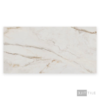Supreme Evo Porcelain Large Format Field Tile 24X48 Antique White Polished