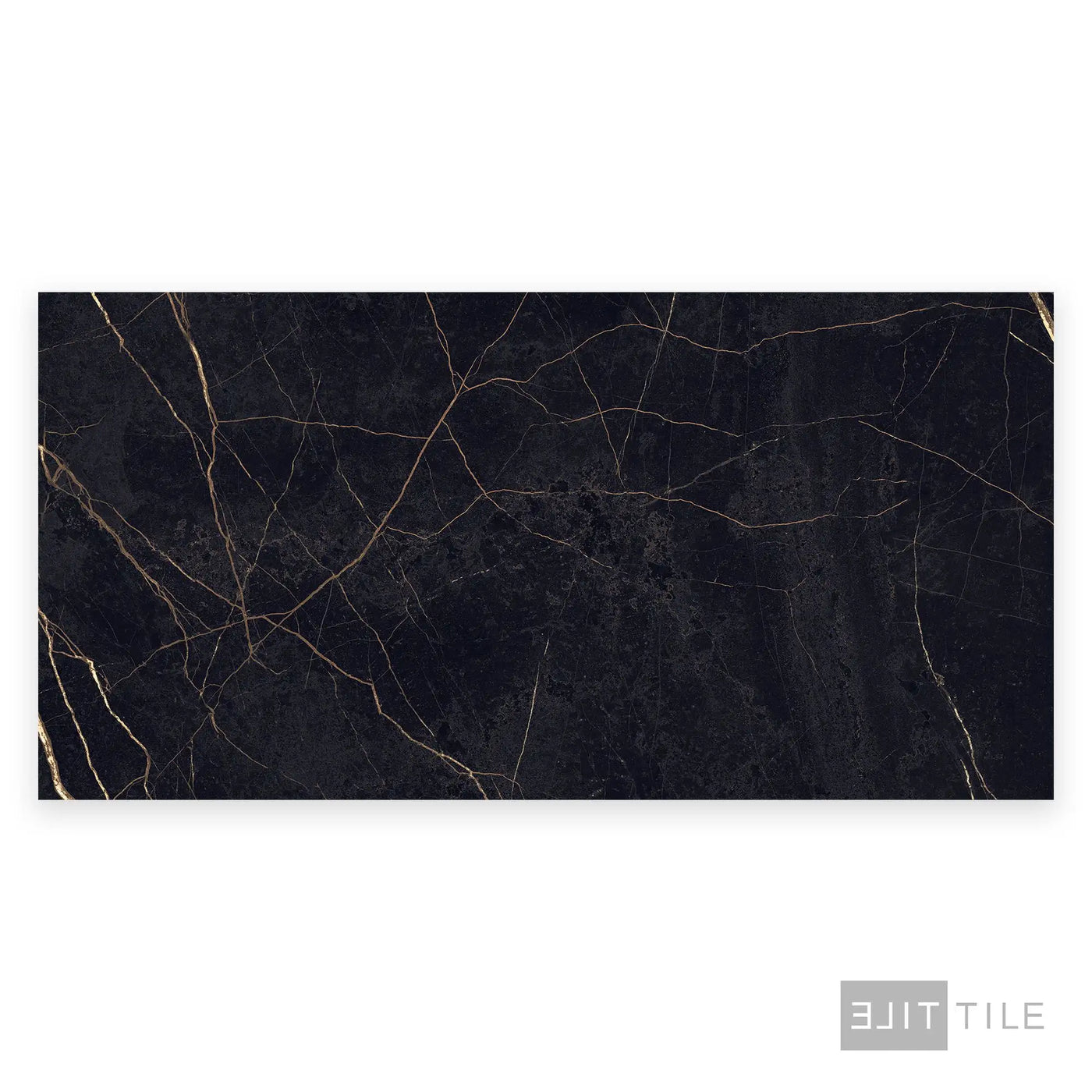 Supreme Evo Porcelain Large Format Field Tile 24X48 Noir Laurent Polished