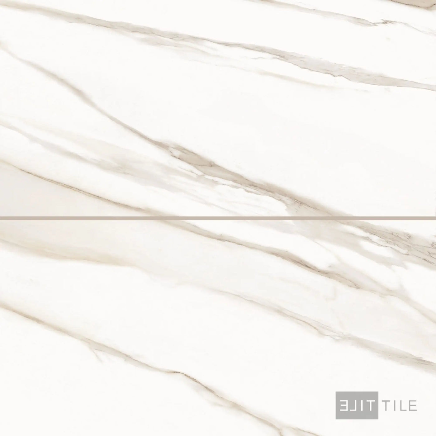 Tele Di Marmo Reloaded Porcelain Large Format Field Tile 24X48 Calacatta Polished