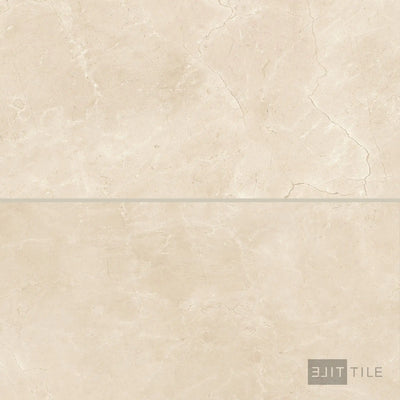 Tele Di Marmo Reloaded Porcelain Large Format Field Tile 24X48 Marfil Polished