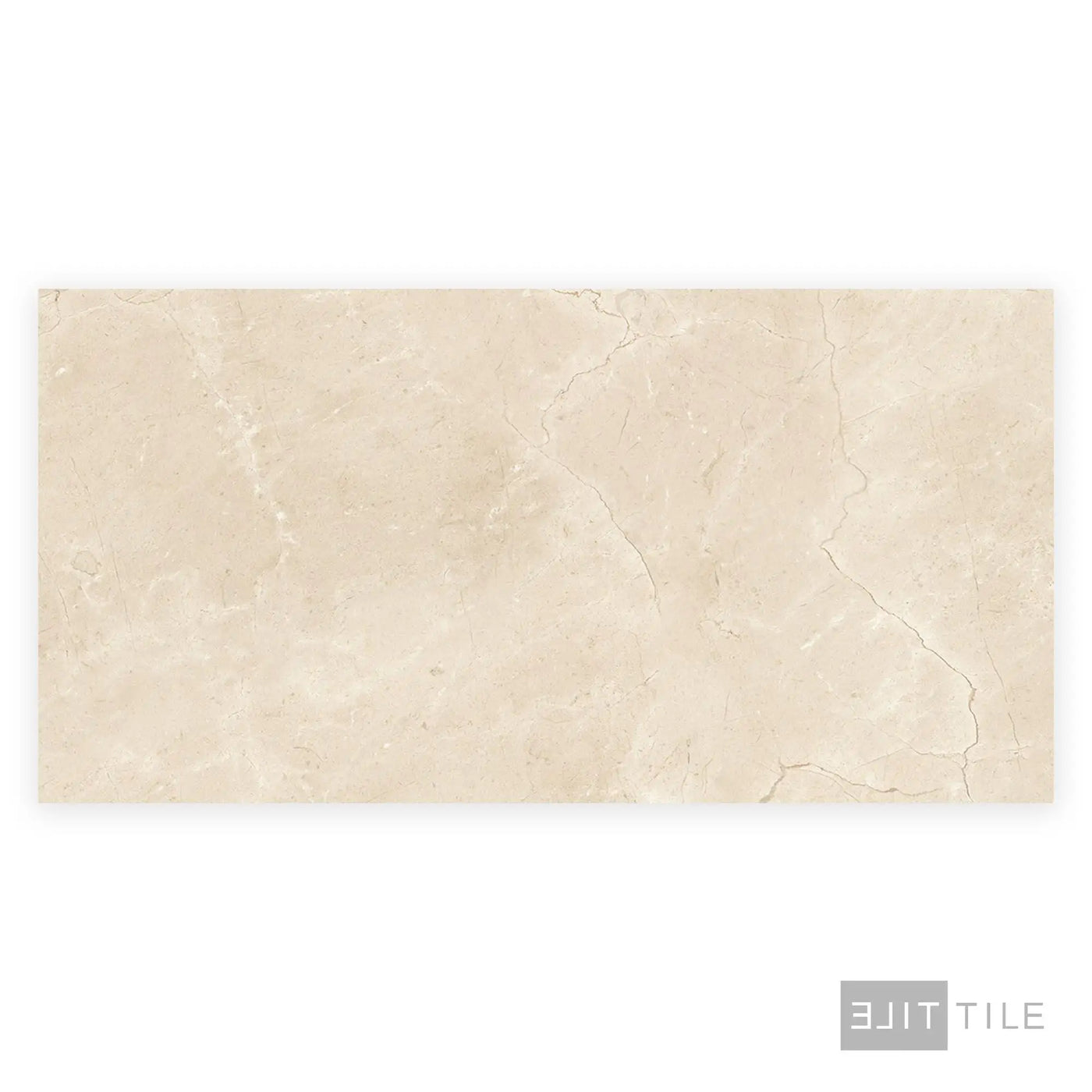 Tele Di Marmo Reloaded Porcelain Large Format Field Tile 24X48 Marfil Polished