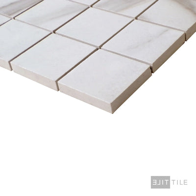 Tele Di Marmo Reloaded 2X2 Square Porcelain Mosaic 12X12 Calacatta Polished