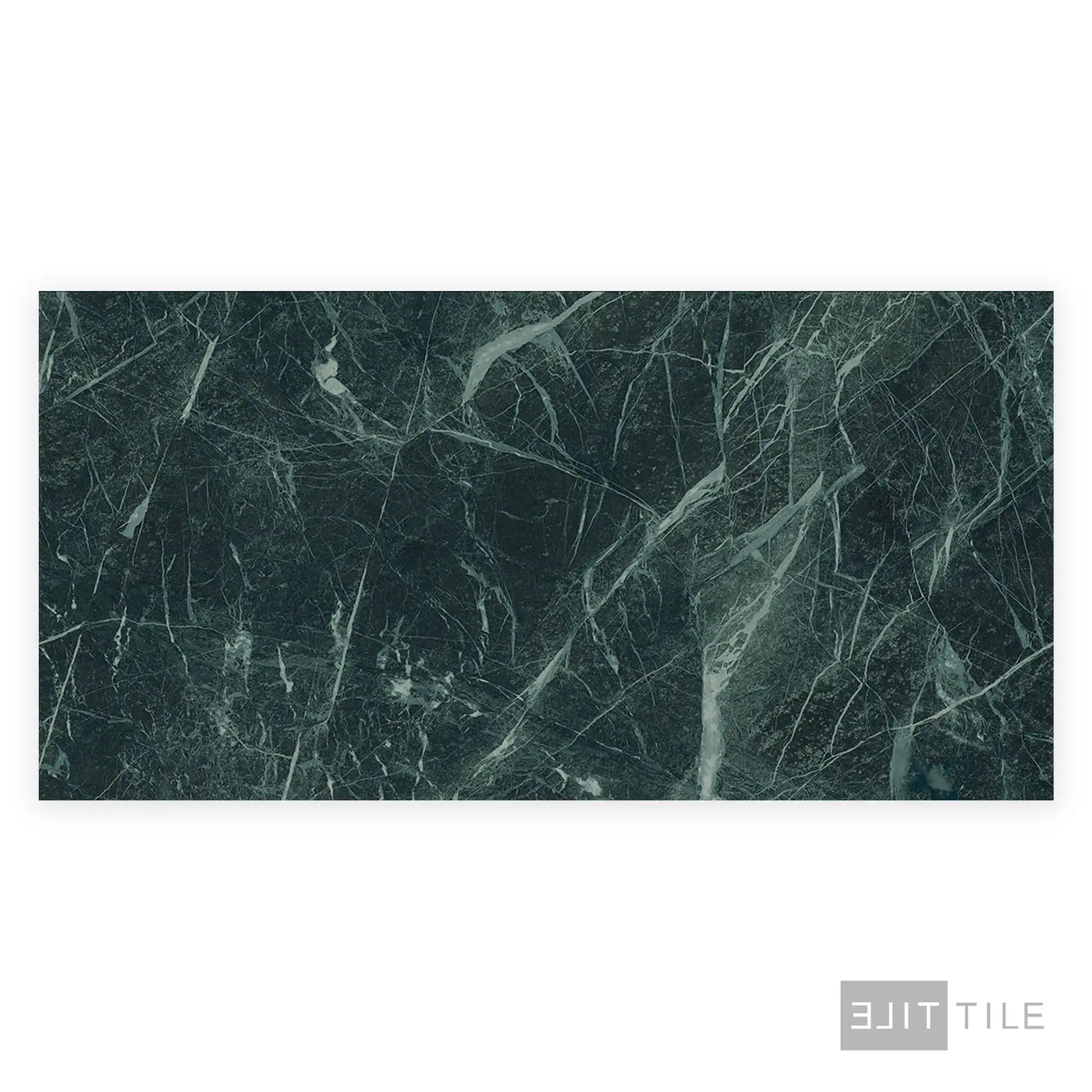 Tele Di Marmo Revolution Porcelain Large Format Field Tile 24X48 Verde St Denis Polished