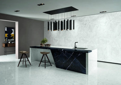 Tele Di Marmo Revolution Porcelain Large Format Decorative Field 24X48 Thassos Polished