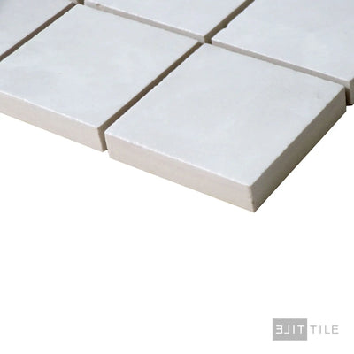 Tele Di Marmo Revolution 2X2 Square Porcelain Mosaic 12X12 Thassos Polished