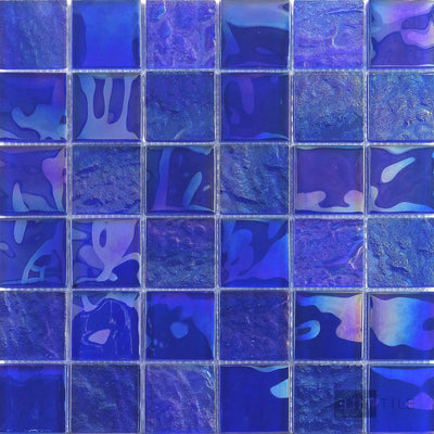 Vidrofina Iridescent 2X2 Glass Cobalt Blue