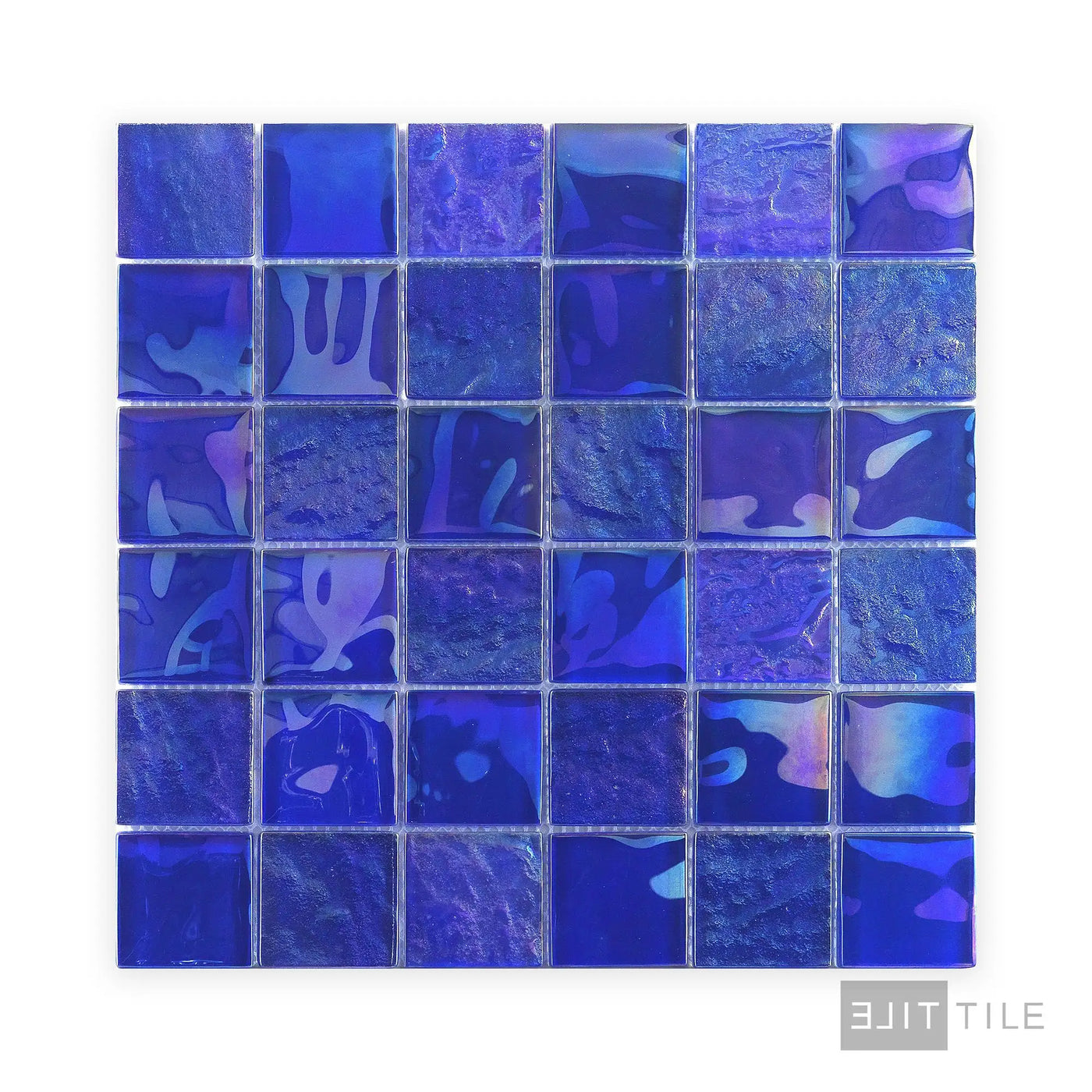 Vidrofina Iridescent 2X2 Glass Cobalt Blue