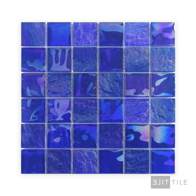 Vidrofina Iridescent 2X2 Glass Cobalt Blue