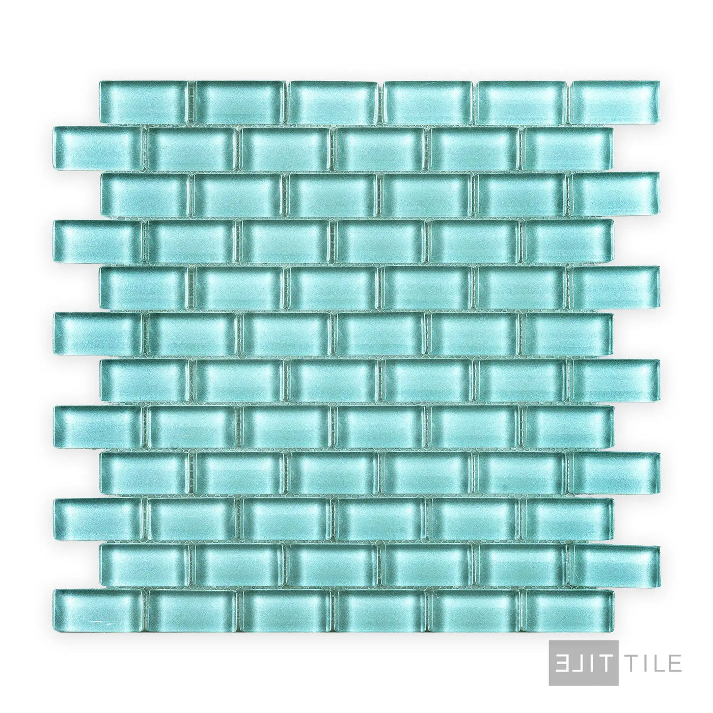 Vidrofina Clear Glass 1X2 Glass Larimar Green