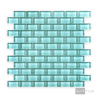 Vidrofina Clear Glass 1X2 Glass Larimar Green